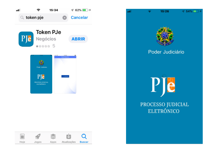 Imagem do app Token PJe