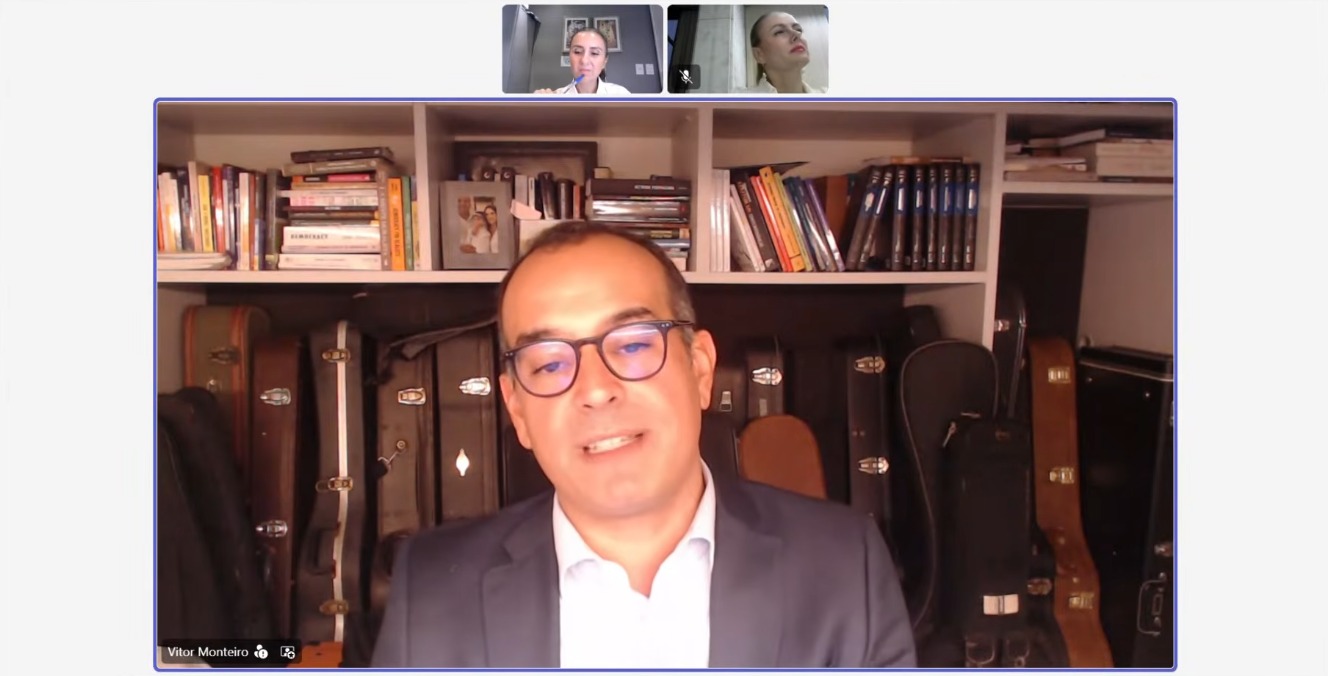 imagem do palestrante na live