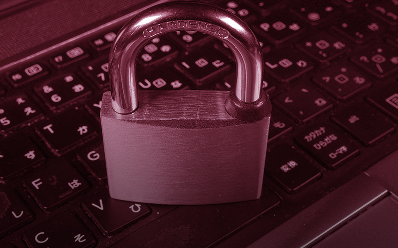 imagem de um cadeado sobre um teclado de computador